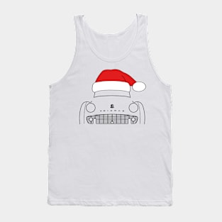 Triumph TR3 classic car Christmas hat edition black Tank Top